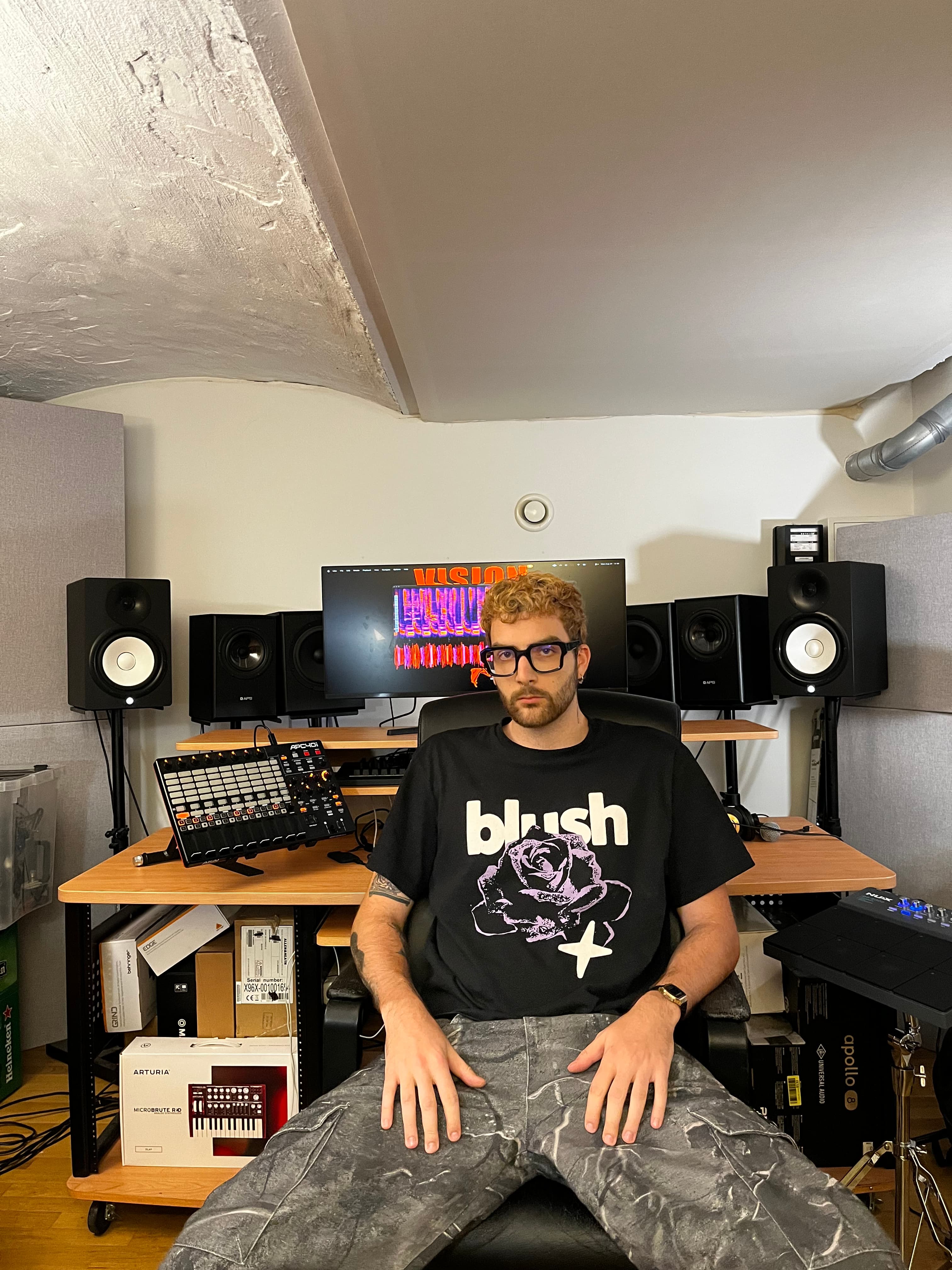 FREE YOUR EGO Studios — production setup, view 1