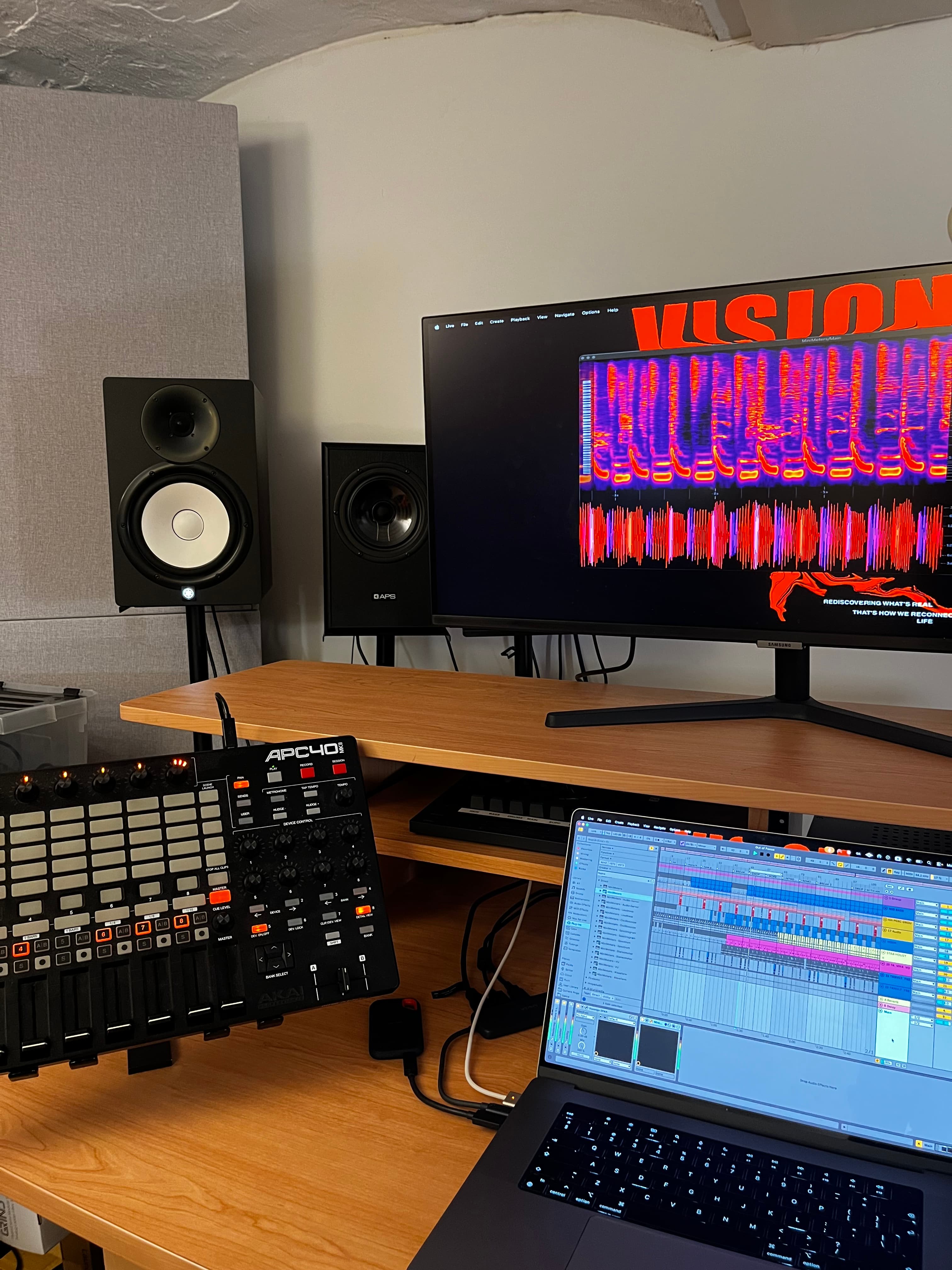 FREE YOUR EGO Studios — production setup, view 2